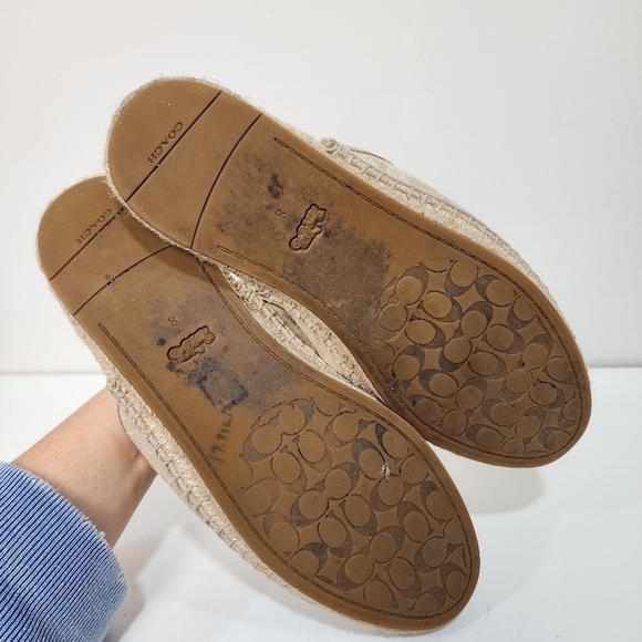 Coach espadrille flats, size 8 - Picture 5 of 6